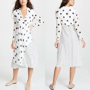 Farm Rio Polka Dot Wrap Dress